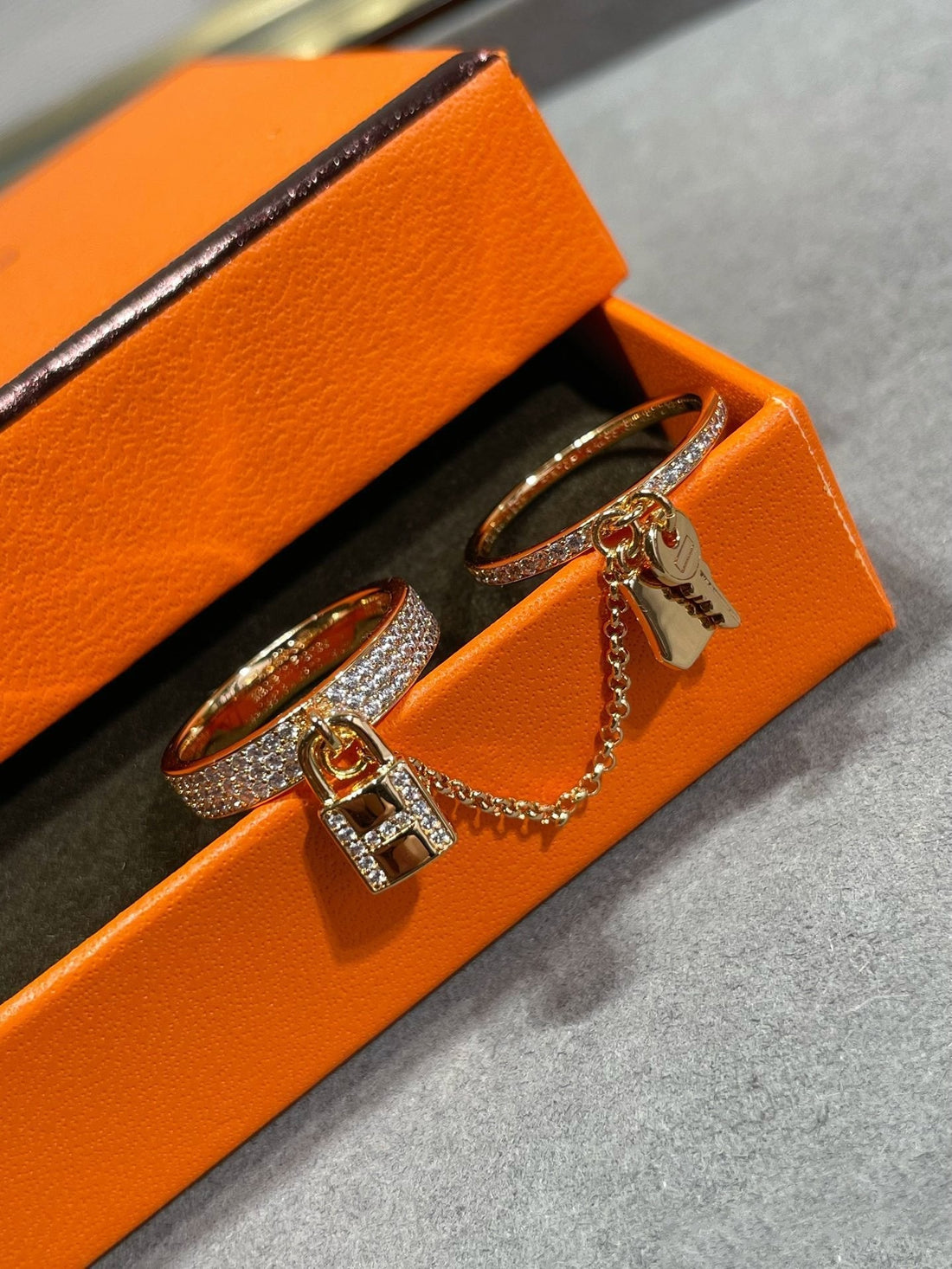 [Limara]HM KELLY CLOCHETTE DOUBLE RING IN  WITH DIAMONDS