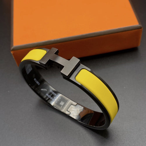 [Limara]CLIC HM SO BLACK YELLOW BRACELET
