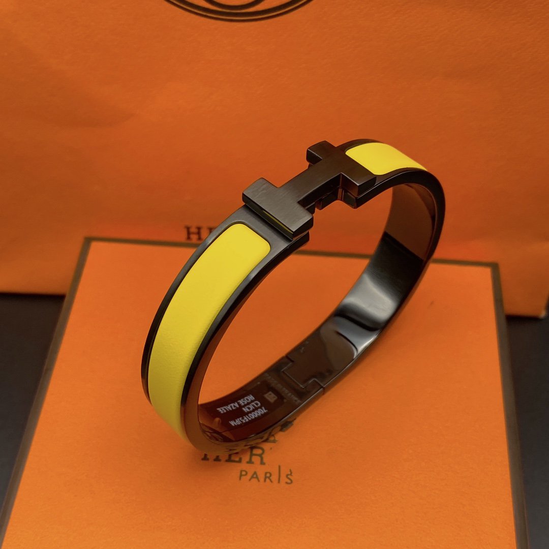 [Limara]CLIC HM SO BLACK YELLOW BRACELET