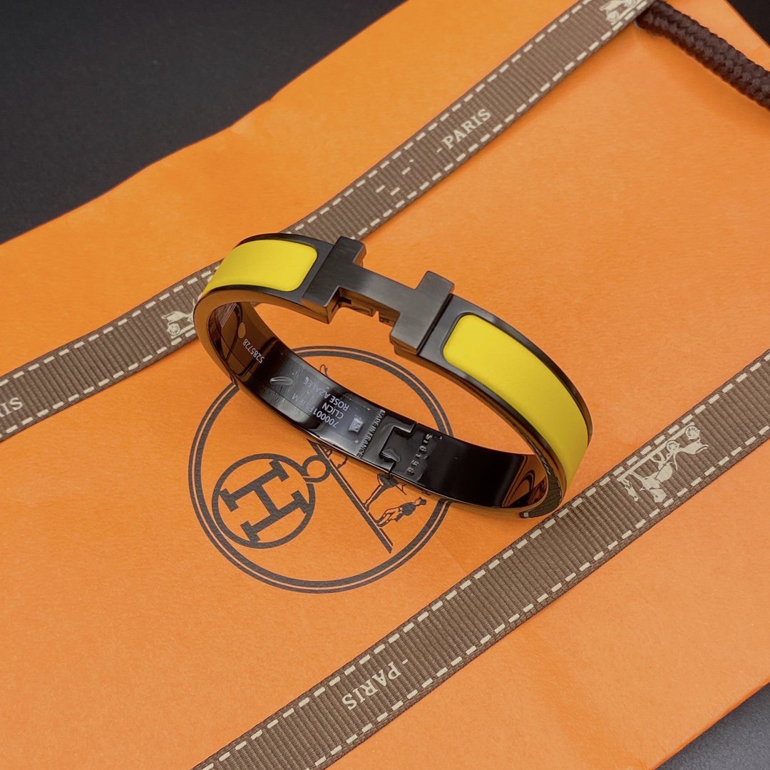 [Limara]CLIC HM SO BLACK YELLOW BRACELET