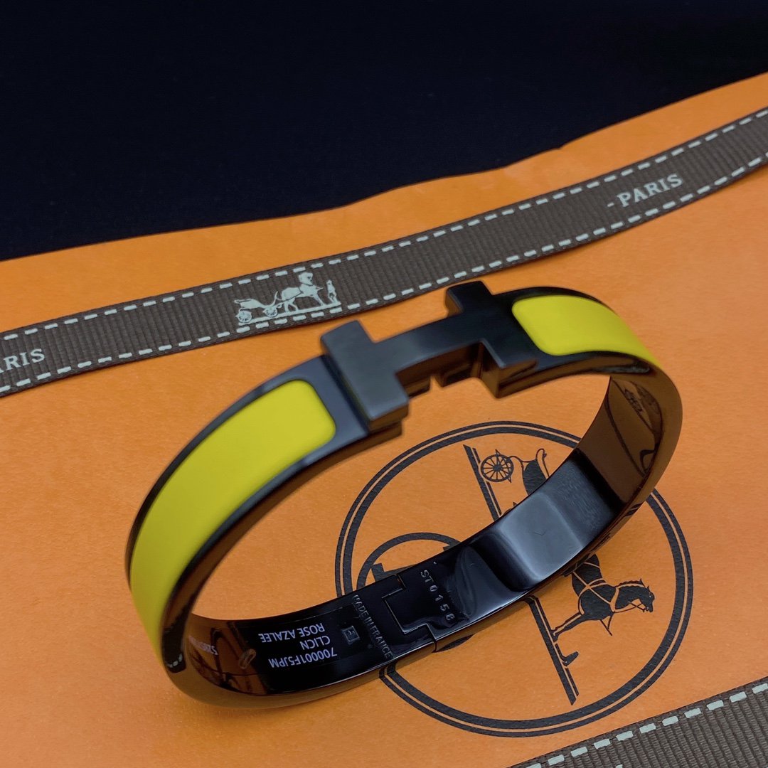 [Limara]CLIC HM SO BLACK YELLOW BRACELET