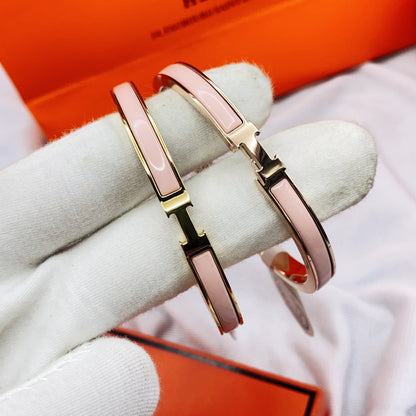 [Limara]CLASSIC HM CLIC  PINK 8MM ENAMEL BRACELET