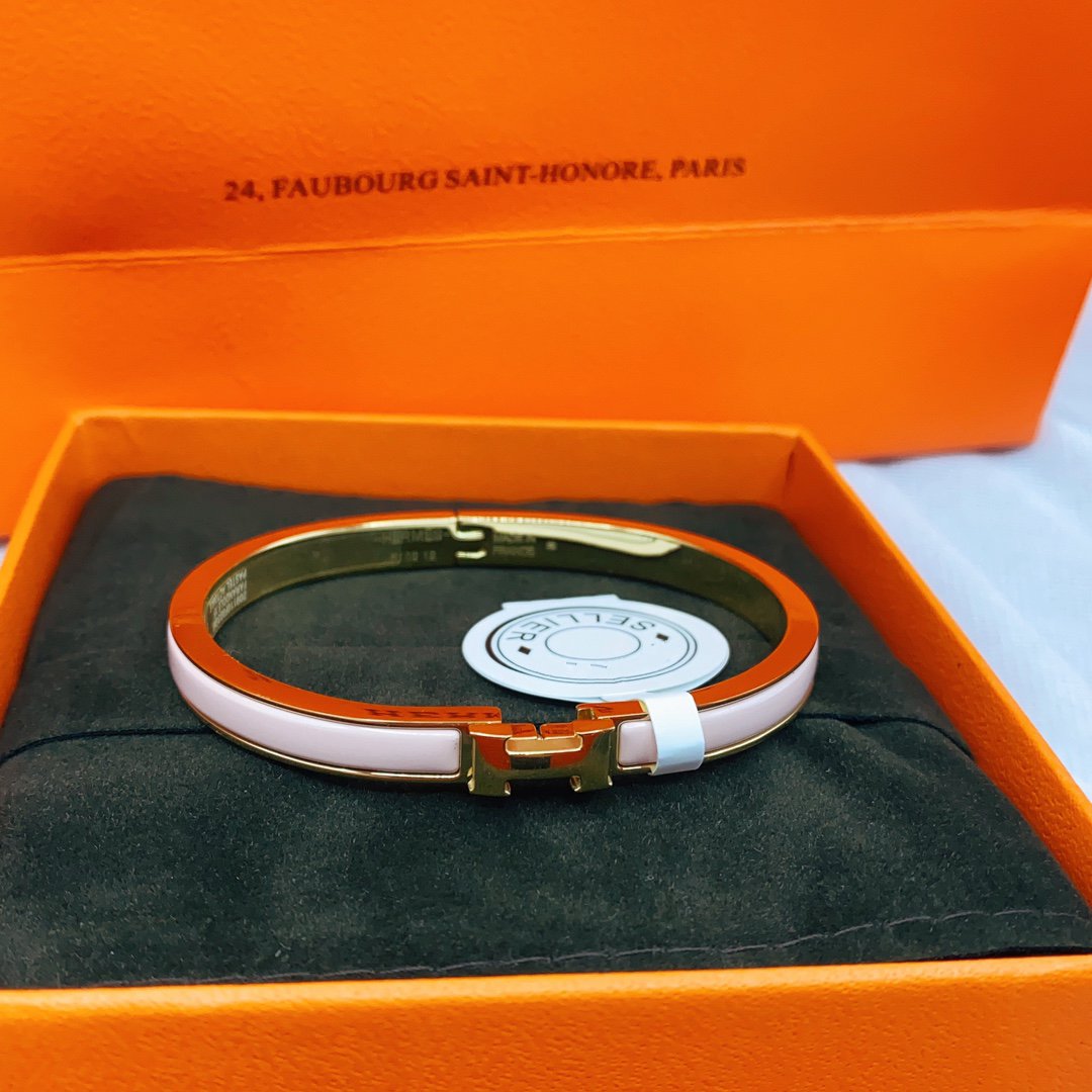 [Limara]CLASSIC HM CLIC  PINK 8MM ENAMEL BRACELET