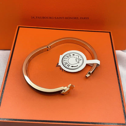 [Limara]CLASSIC HM CLIC BLACK 8MM ENAMEL BRACELET
