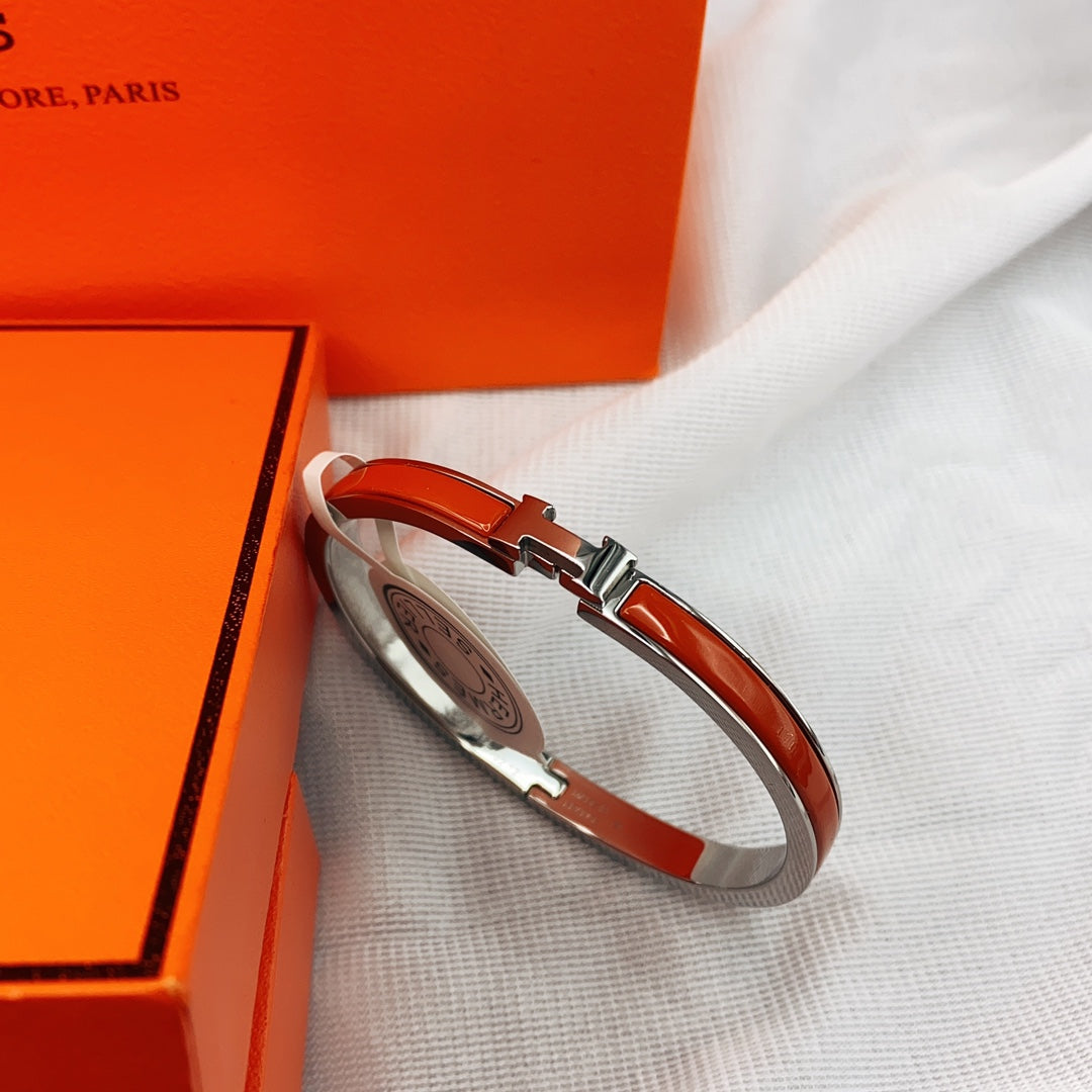 [Limara]CLASSIC HM CLIC RED 8MM ENAMEL BRACELET