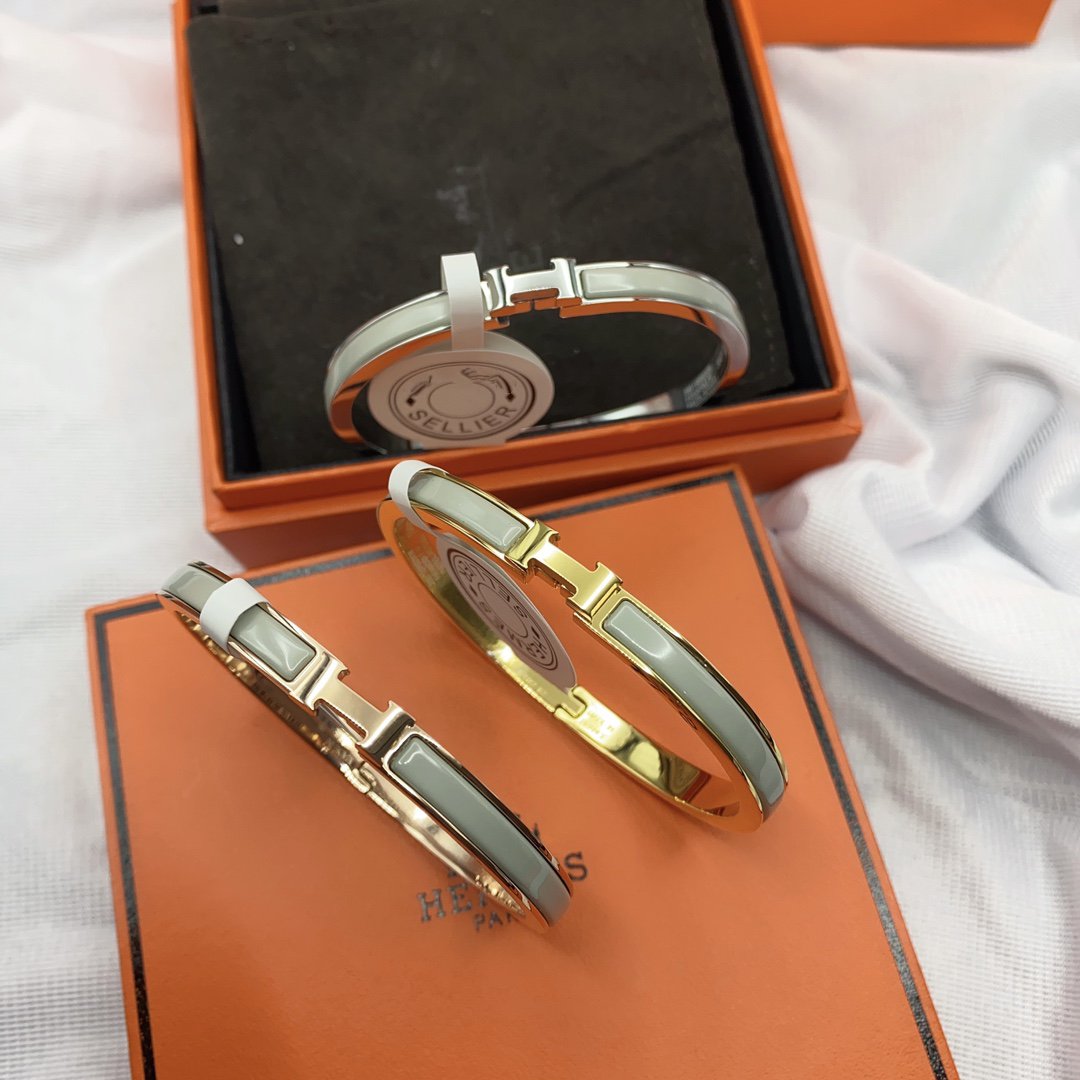 [Limara]CLASSIC HM CLIC GREEN 8MM ENAMEL BRACELET