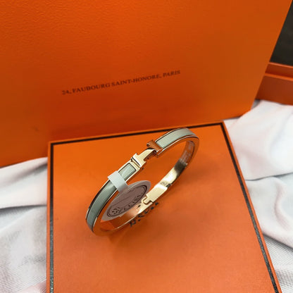 [Limara]CLASSIC HM CLIC GREEN 8MM ENAMEL BRACELET