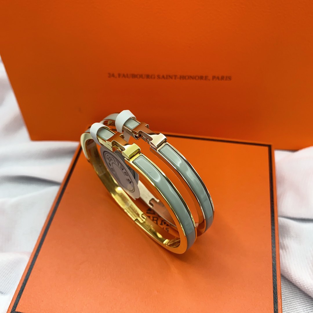 [Limara]CLASSIC HM CLIC GREEN 8MM ENAMEL BRACELET