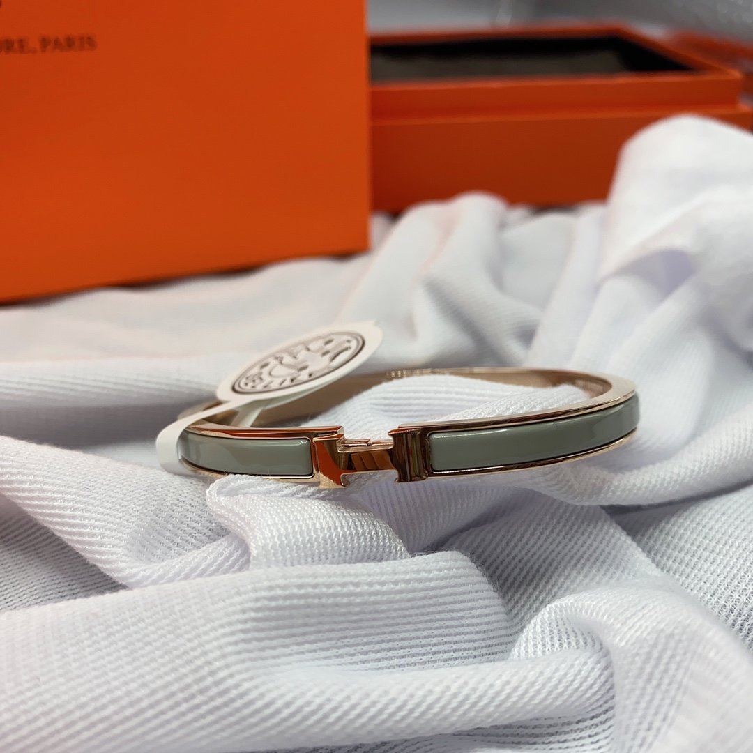 [Limara]CLASSIC HM CLIC GREEN 8MM ENAMEL BRACELET