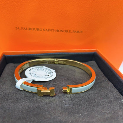 [Limara]CLASSIC HM CLIC GREEN 8MM ENAMEL BRACELET