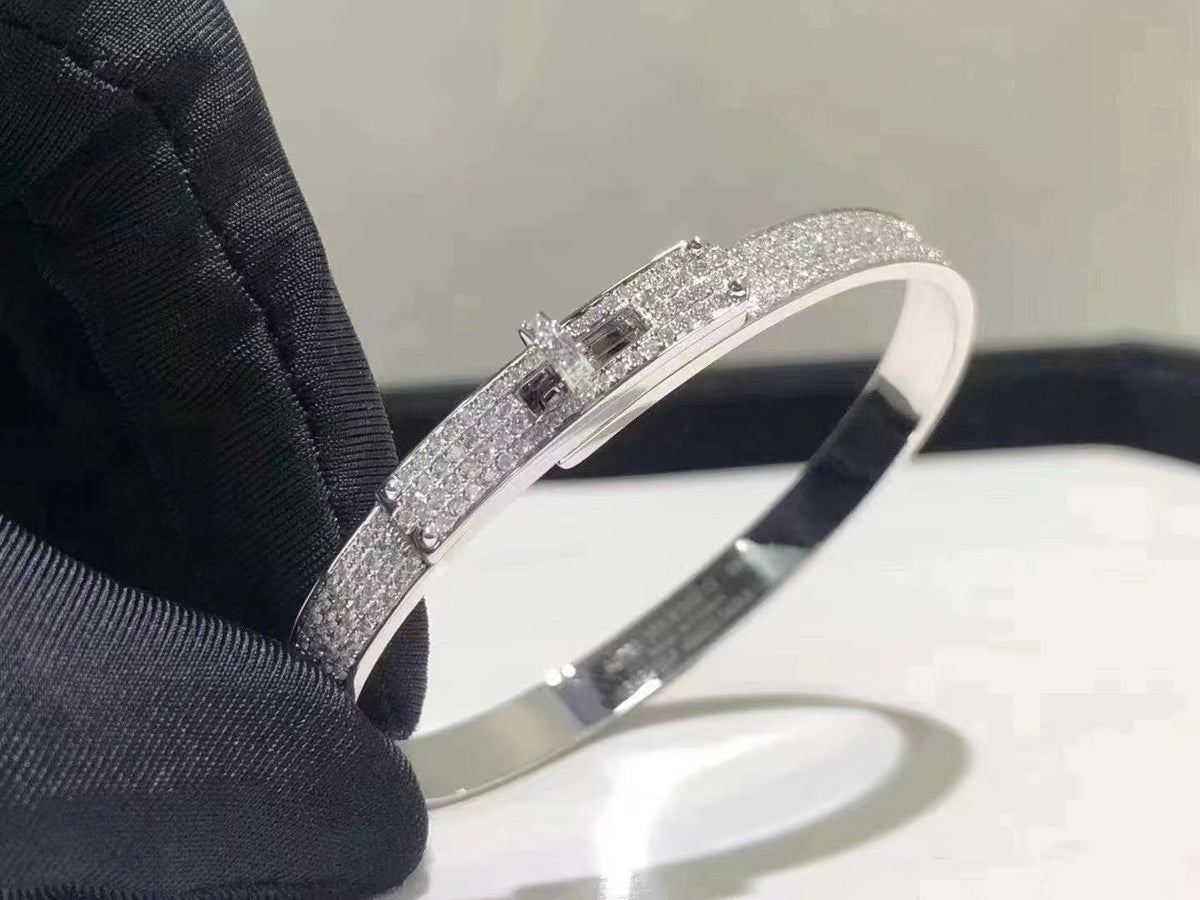 [Limara]HM KELLY BRACELET IN SILVER AND FULL PAVE DIAMOND