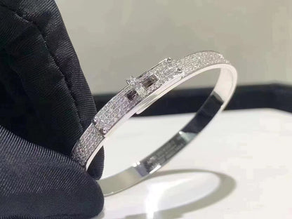 [Limara]HM KELLY BRACELET IN SILVER AND FULL PAVE DIAMOND