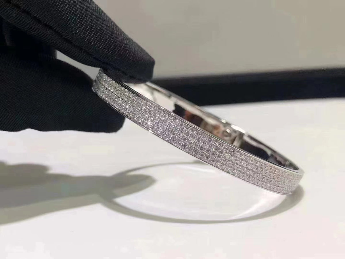 [Limara]HM KELLY BRACELET IN SILVER AND FULL PAVE DIAMOND