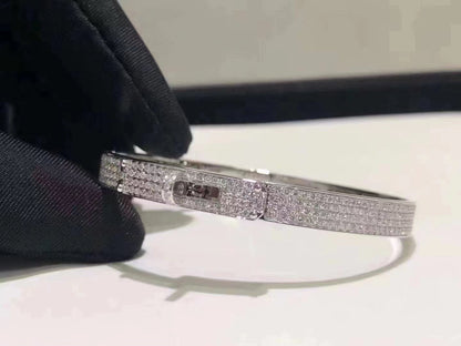 [Limara]HM KELLY BRACELET IN SILVER AND FULL PAVE DIAMOND