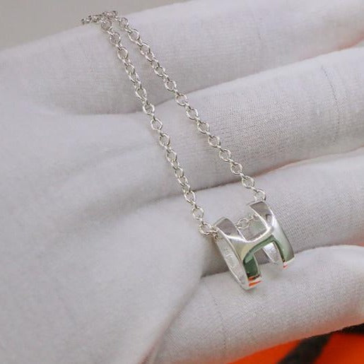 [Limara]HM NECKLACE H LETTER OVAL SERIES