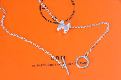 [Limara]HM NECKLACE H LETTER OVAL SERIES