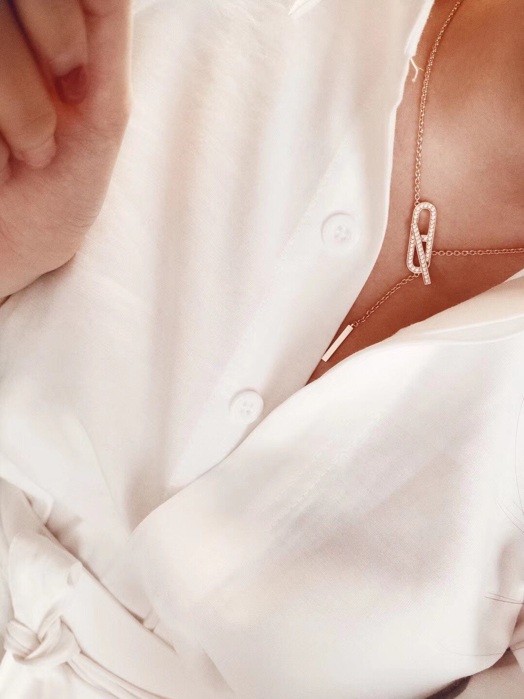 [Limara]HM FIRE PIG NOSE NECKLACE TRENDY STREET