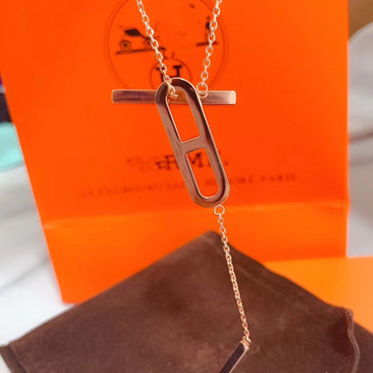 [Limara]HM NECKLACE PLATINUM ROSE GOLD DIAMOND