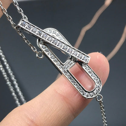 [Limara]HM NECKLACE PLATINUM ROSE GOLD DIAMOND