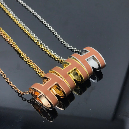 [Limara]H NECKLACE BROWN