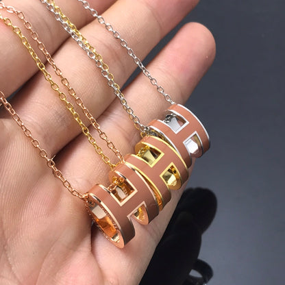 [Limara]H NECKLACE BROWN