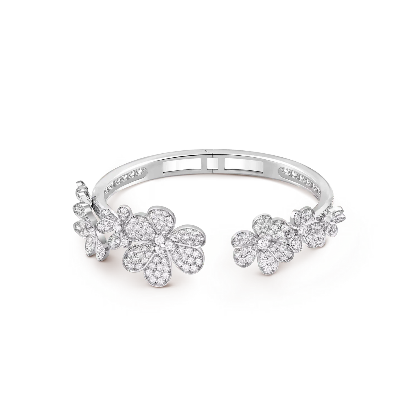 [Limara]LUMINOUS BLOSSOM OPEN BANGLE