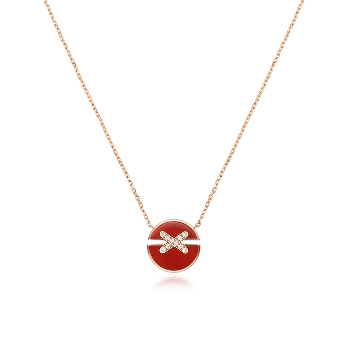 [Limara]JEUX DE ROSE GOLD DIAMOND NECKLACE