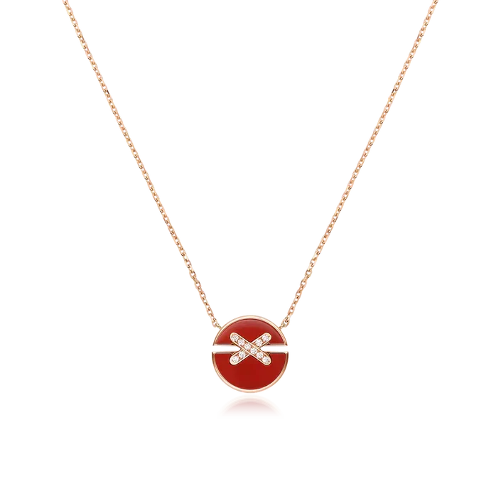 [Limara]JEUX DE ROSE GOLD DIAMOND NECKLACE
