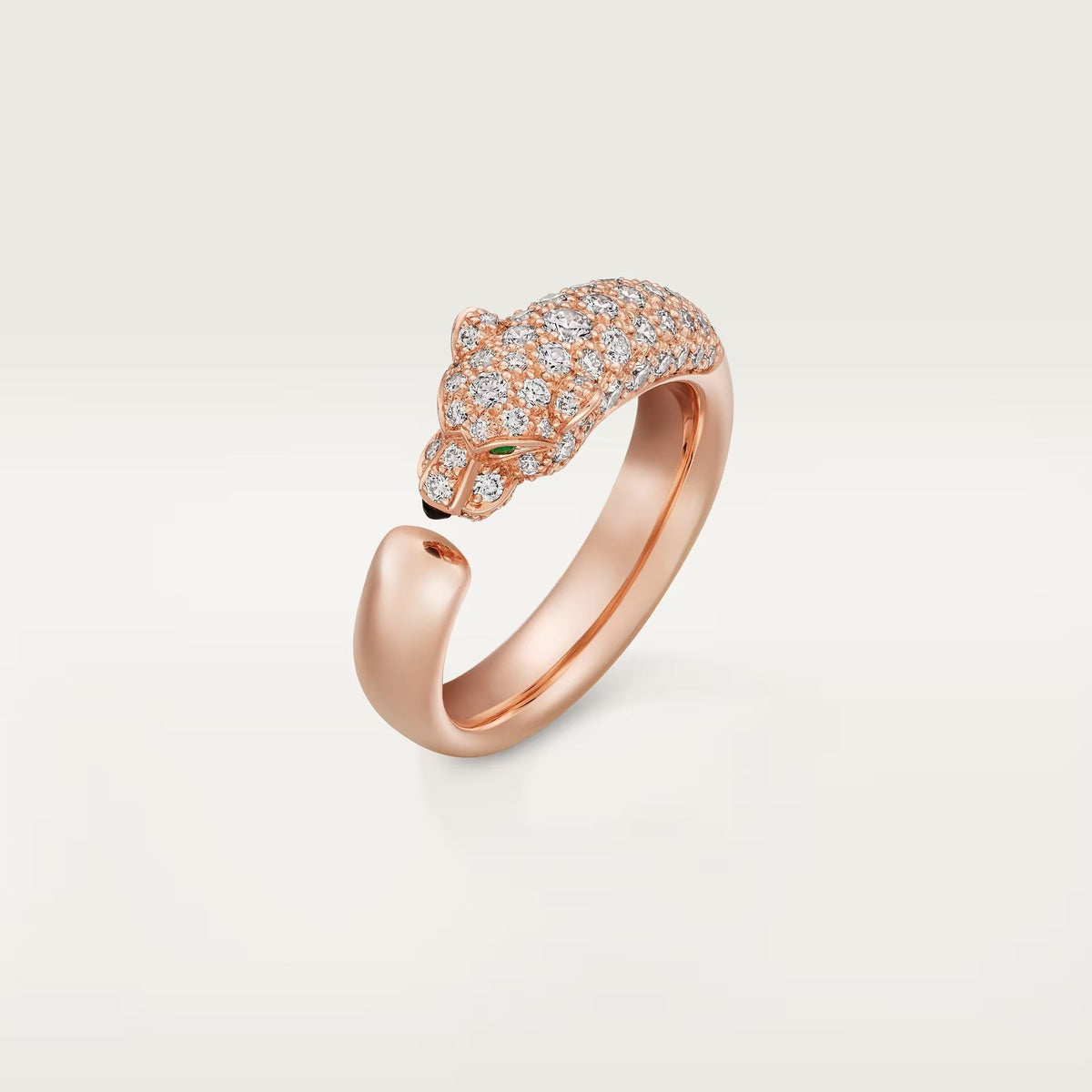 [Limara] PANTHERE HALF DIAMOND SMALL RING
