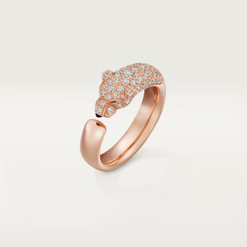 [Limara] PANTHERE HALF DIAMOND SMALL RING