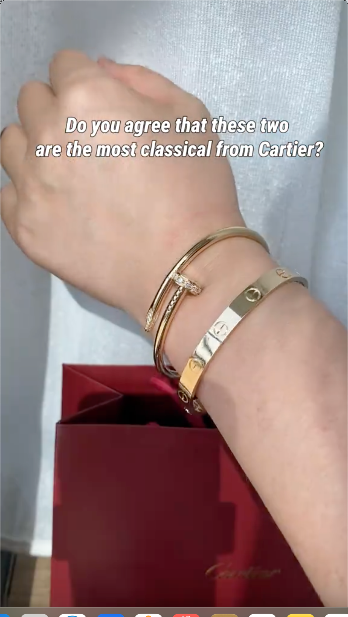 [Limara] LOVE Classic & JUSTE Diamond Bracelet Stack Set