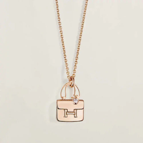 [Limara]AMULETTE PEDANT ROSE GOLD NECKLACE