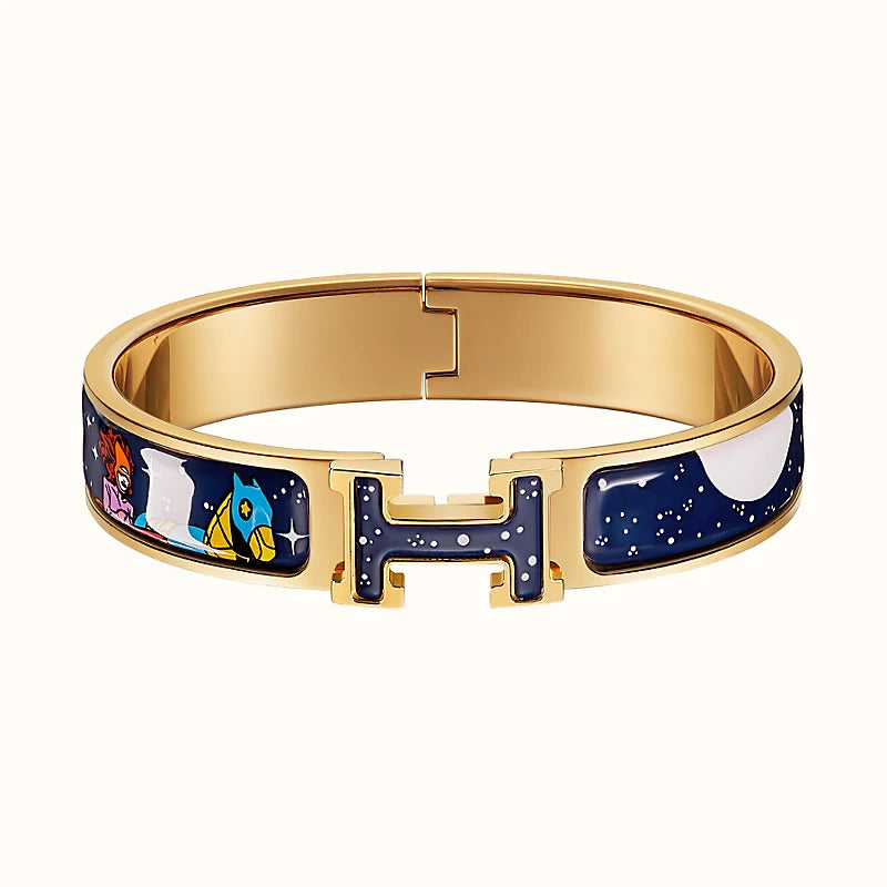 [Limara]H STAR AND MOON BRACELET 12MM