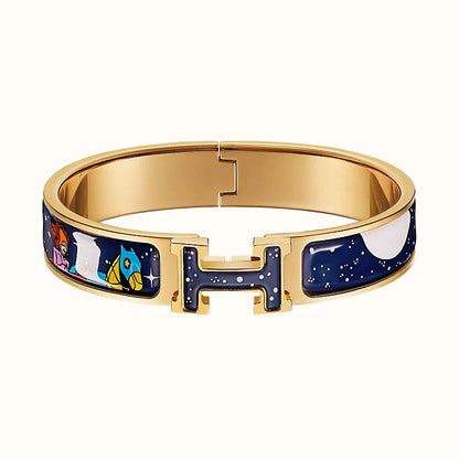 [Limara]H STAR AND MOON BRACELET 12MM