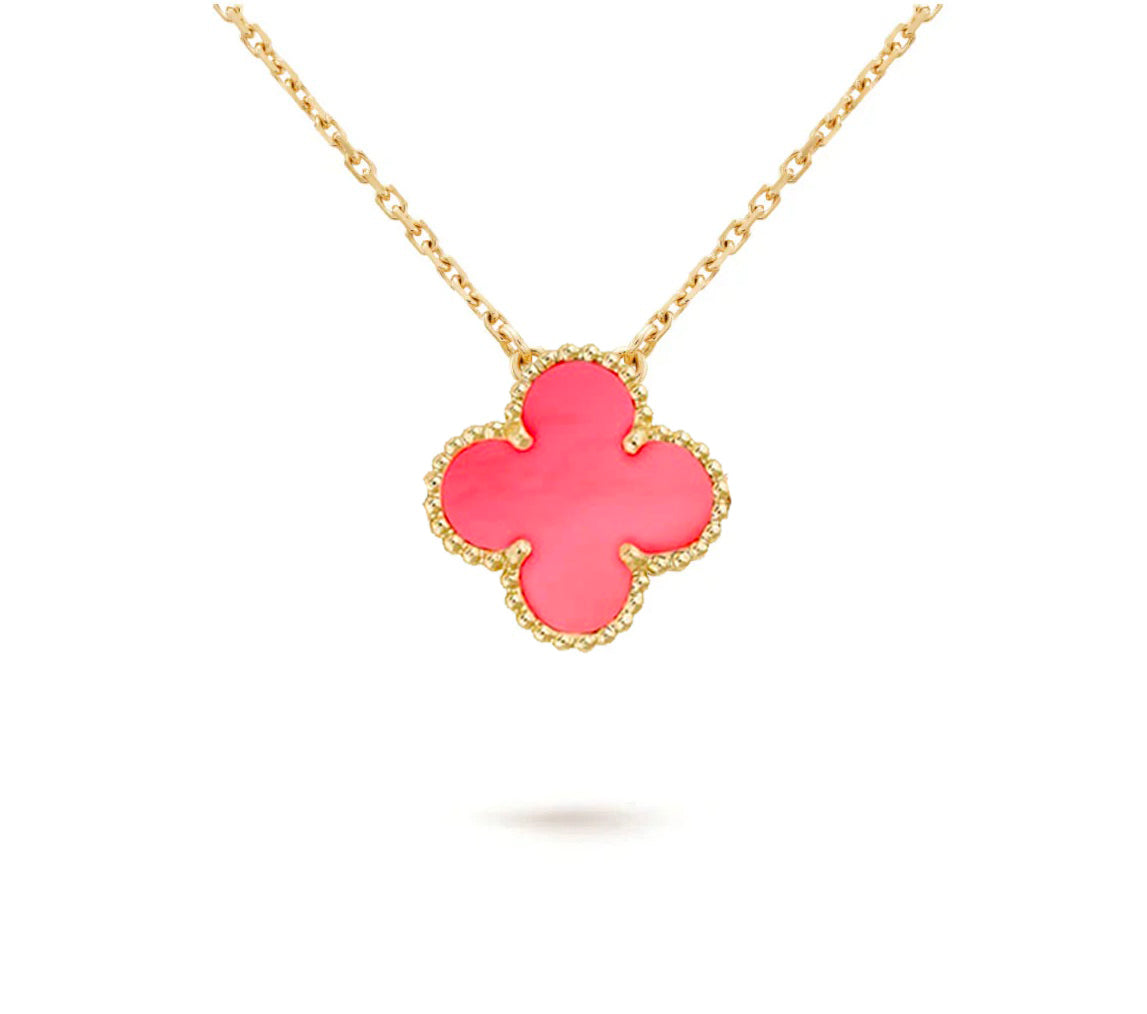 [Limara]15MM CLOVER FLOWER PENDANT NECKLACE COLLECTION