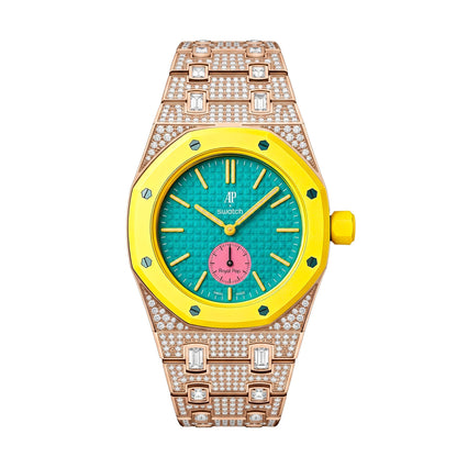 [Limara]Royal Oak Pop Exclusive Bioceramic Case & Bioceramic Strap Full Diamond