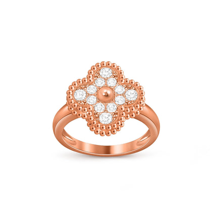 [Limara]LUCKY CLOVER VINTAGE ROSE GOLD RING COLLECTION
