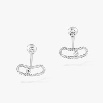 [Limara]MOVE UNO SILVER DIAMOND EARRINGS
