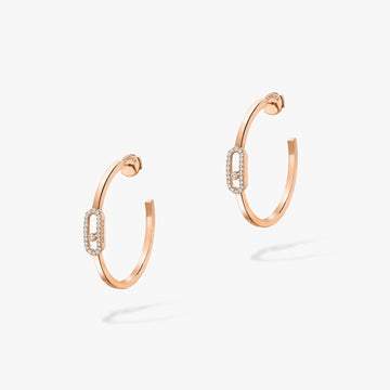[Limara]CREOLES MOVE UNO PM DIAMOND EARRINGS