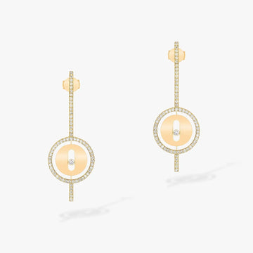 [Limara]LUCKY MOVE ARROW PINK GOLD DIAMOND EARRINGS