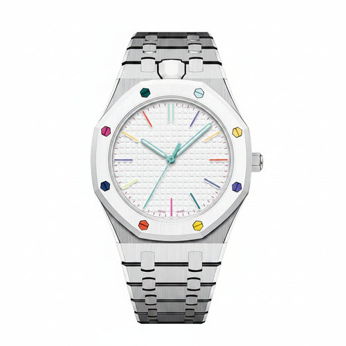 [Limara]OAK POP EXCLUSIVE SILVER STEEL STRAP