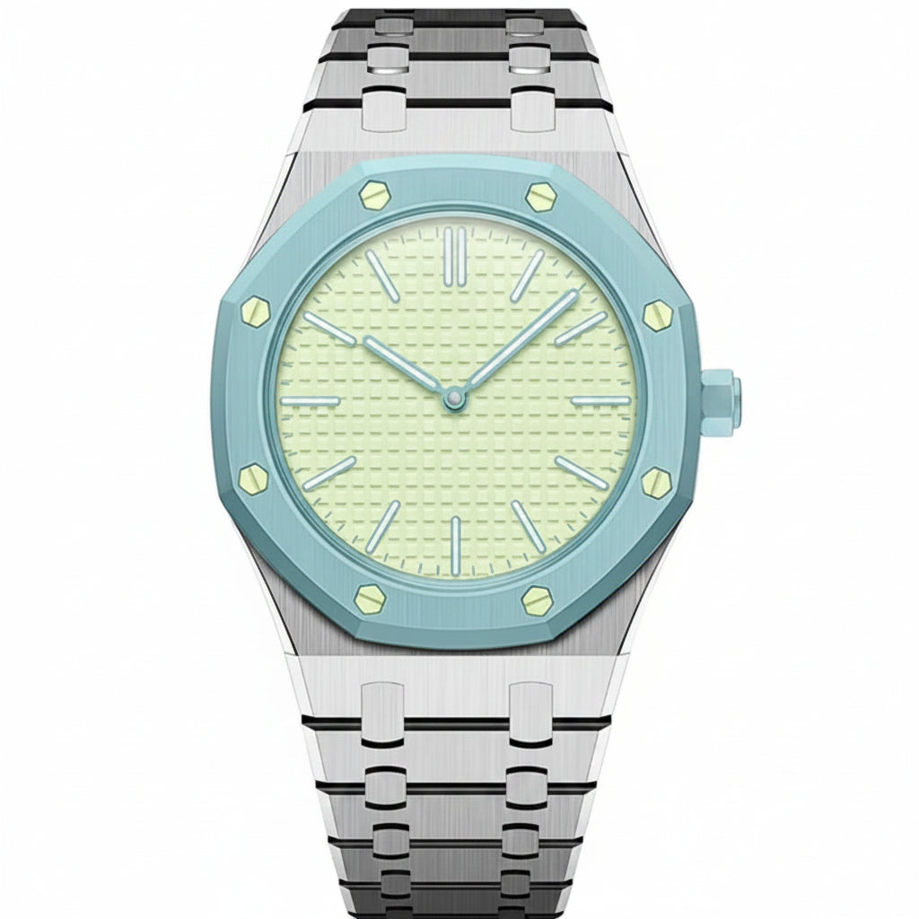 [Limara]OAK POP EXCLUSIVE SILVER STEEL STRAP