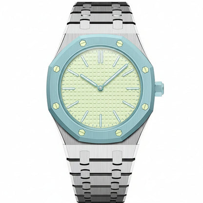 [Limara]OAK POP EXCLUSIVE SILVER STEEL STRAP