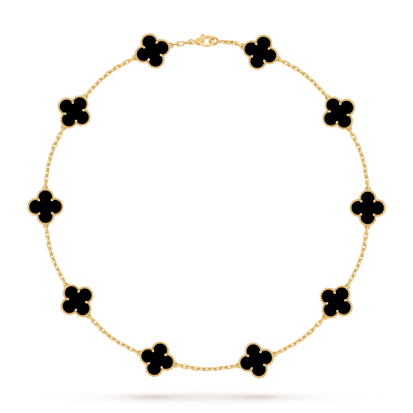 [Limara]CLASSIC LUCKY 10-MOTIF CLOVER NECKLACE GOLD COLLECTION