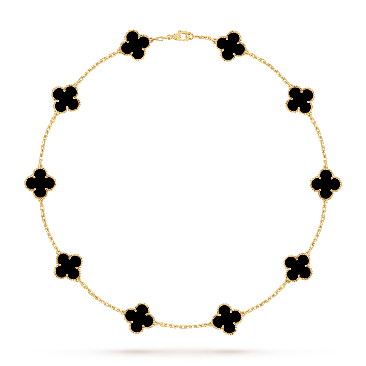[Limara]CLASSIC LUCKY 10-MOTIF CLOVER NECKLACE GOLD COLLECTION