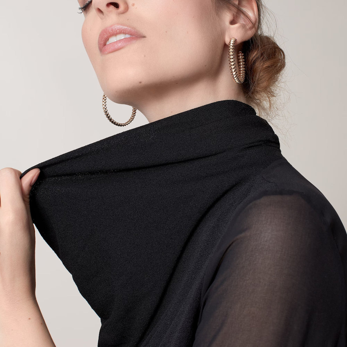 [Limara] CLASH HOOP LARGE EARRINGS