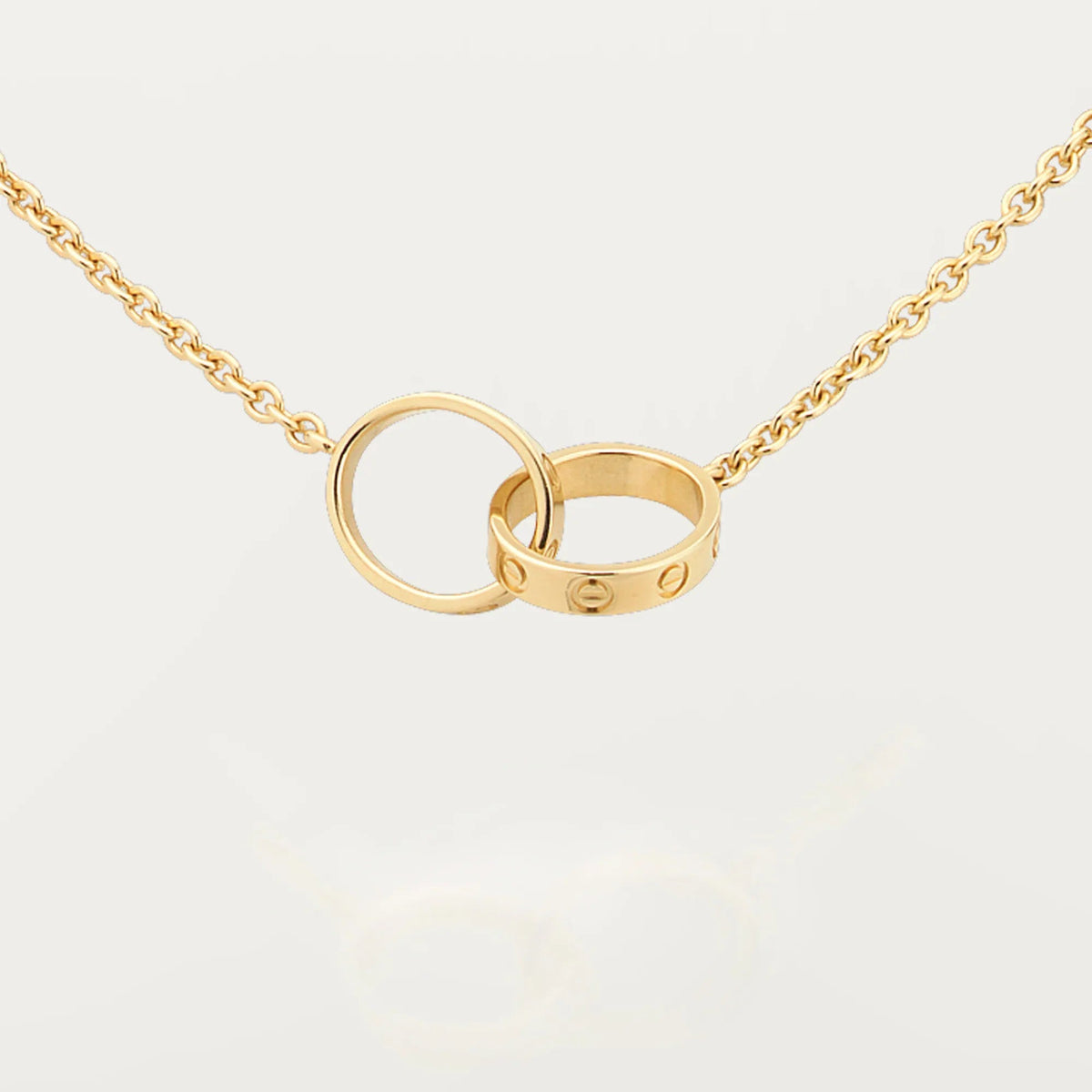 [Limara] LOVE DOUBLE RING NECKLACE