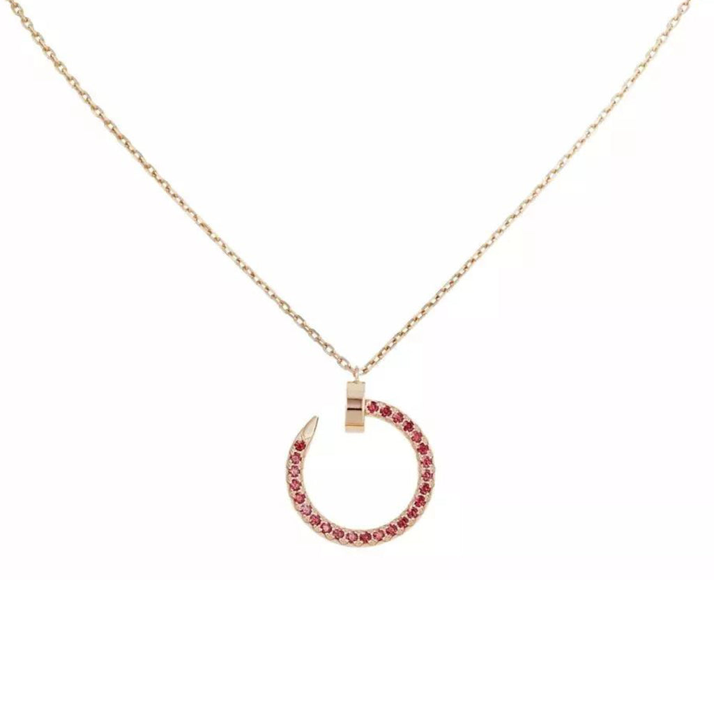 [Limara] JUSTE NECKLACE RED FULL DIAMONDS
