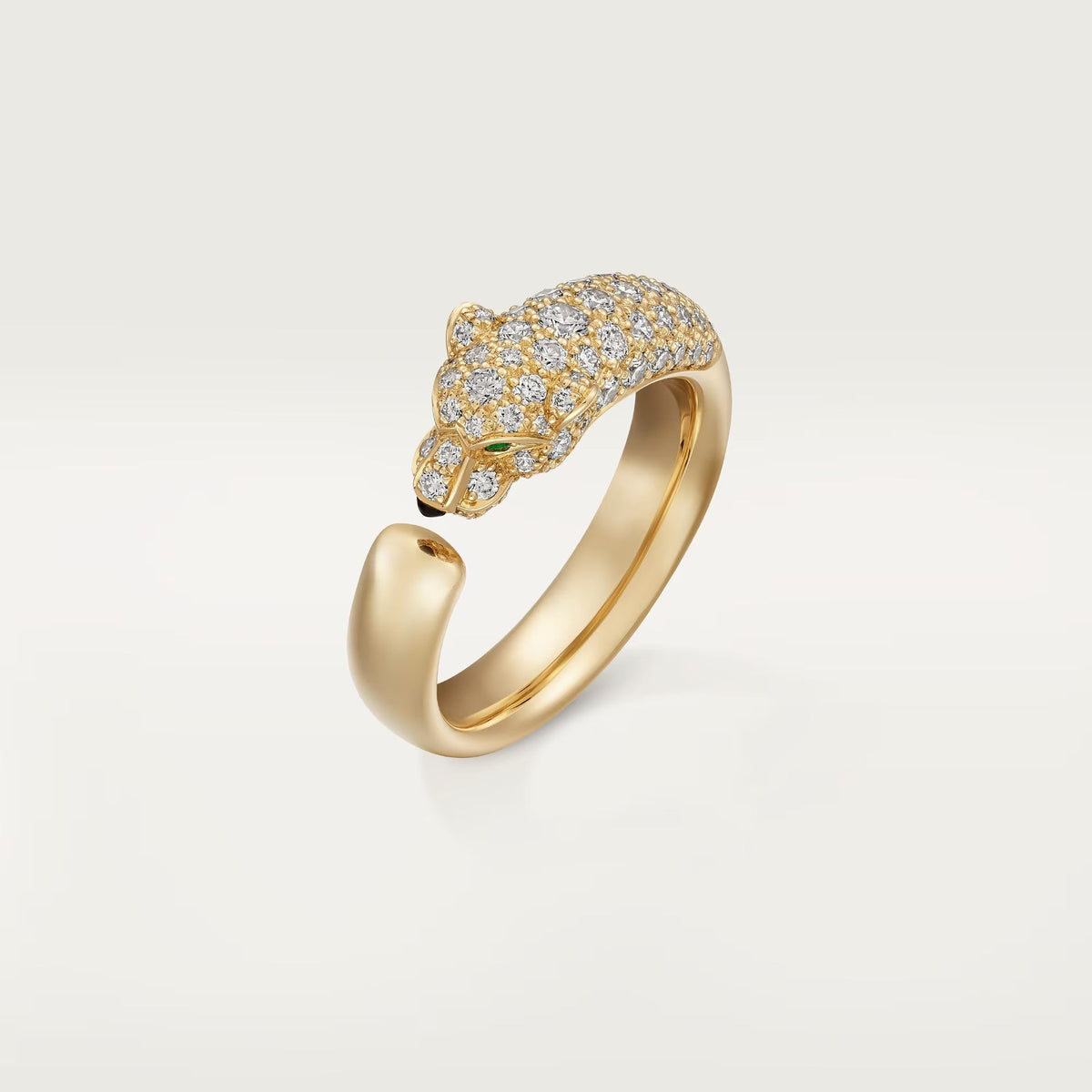 [Limara] PANTHERE HALF DIAMOND SMALL RING