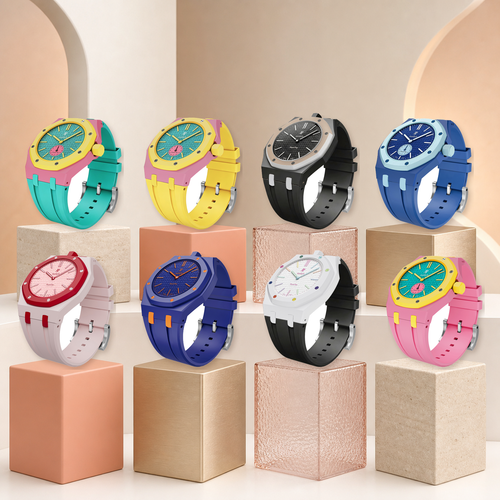 [Limara]Royal Oak Pop Exclusive Bioceramic Case & Silicone Strap Mix Color
